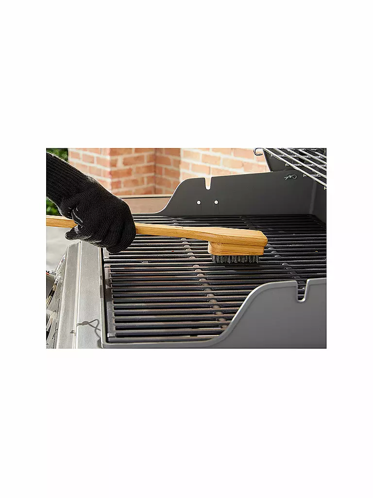 WEBER GRILL | Grillbürste Bambus 45cm | braun