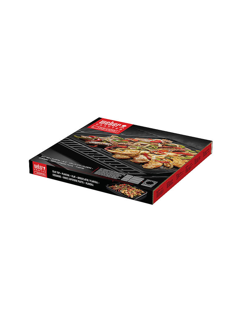 WEBER GRILL | WEBER CRAFTED Grillplatte / Plancha​ 40x41cm  | schwarz