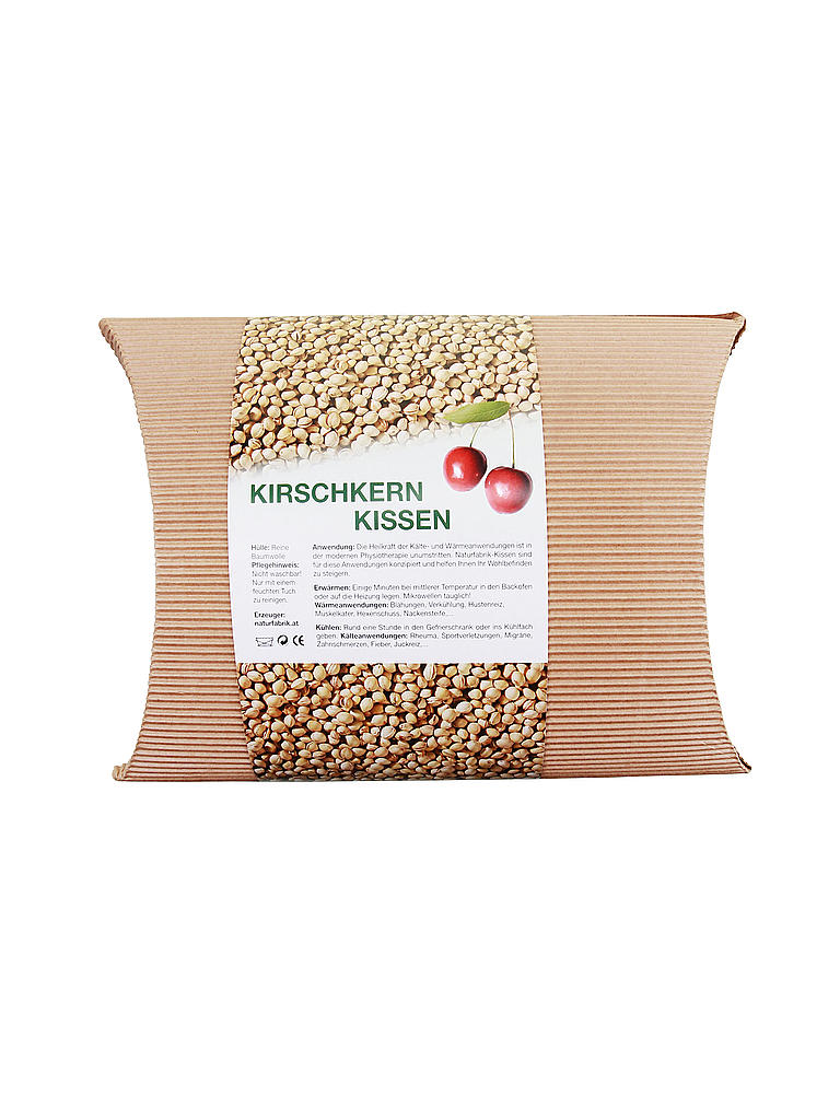 WEBFABRIK | Kirschkernkissen 36x14cm (Natur) | beige