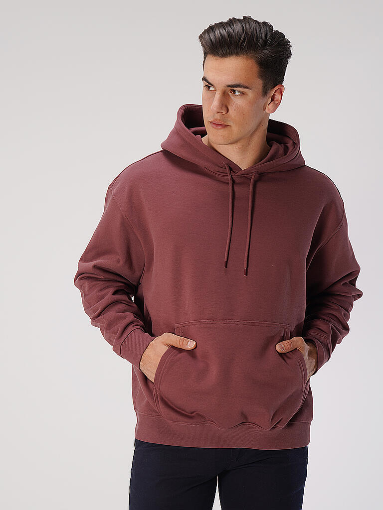 WEEKDAY | Kapuzensweater - Hoodie Oversized Fit | dunkelrot