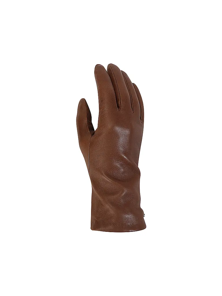 WEEKEND MAX MARA | Lederhandschuhe SENAPESHORT | braun