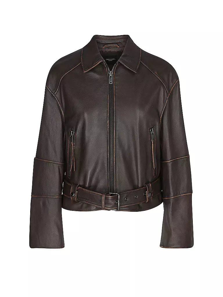 WEEKEND MAX MARA | Lederjacke EGIZIO | braun