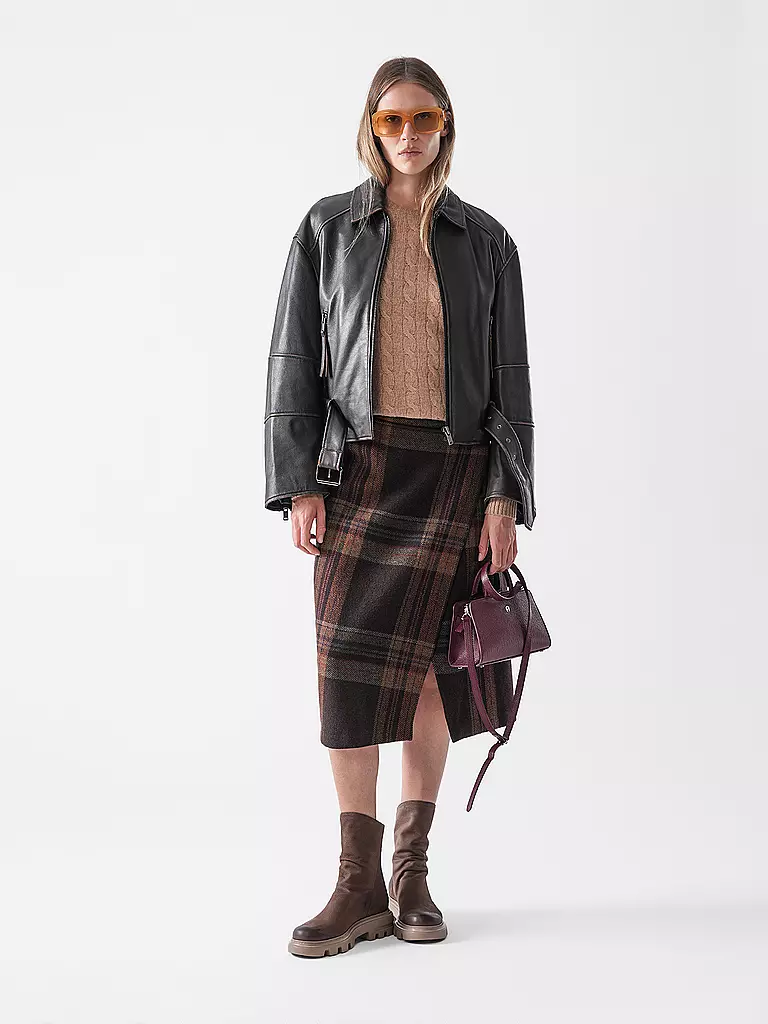 WEEKEND MAX MARA | Lederjacke EGIZIO | braun
