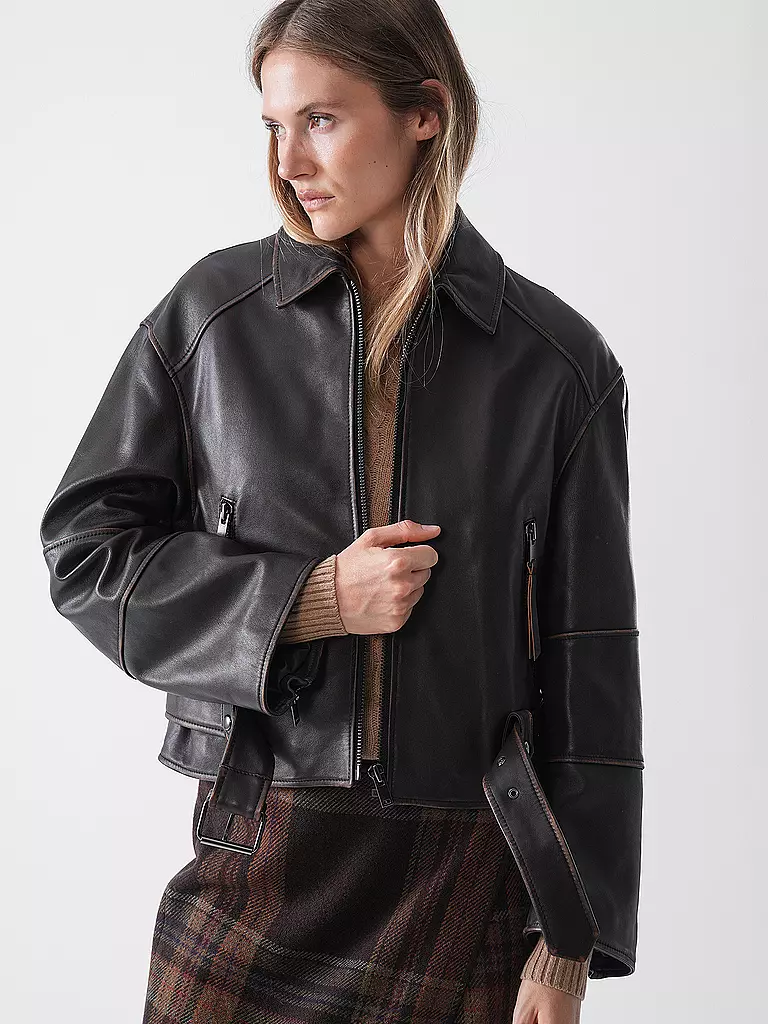 WEEKEND MAX MARA | Lederjacke EGIZIO | braun