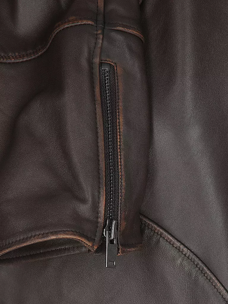 WEEKEND MAX MARA | Lederjacke EGIZIO | braun