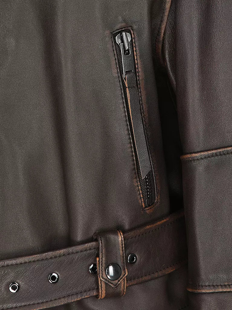 WEEKEND MAX MARA | Lederjacke EGIZIO | braun