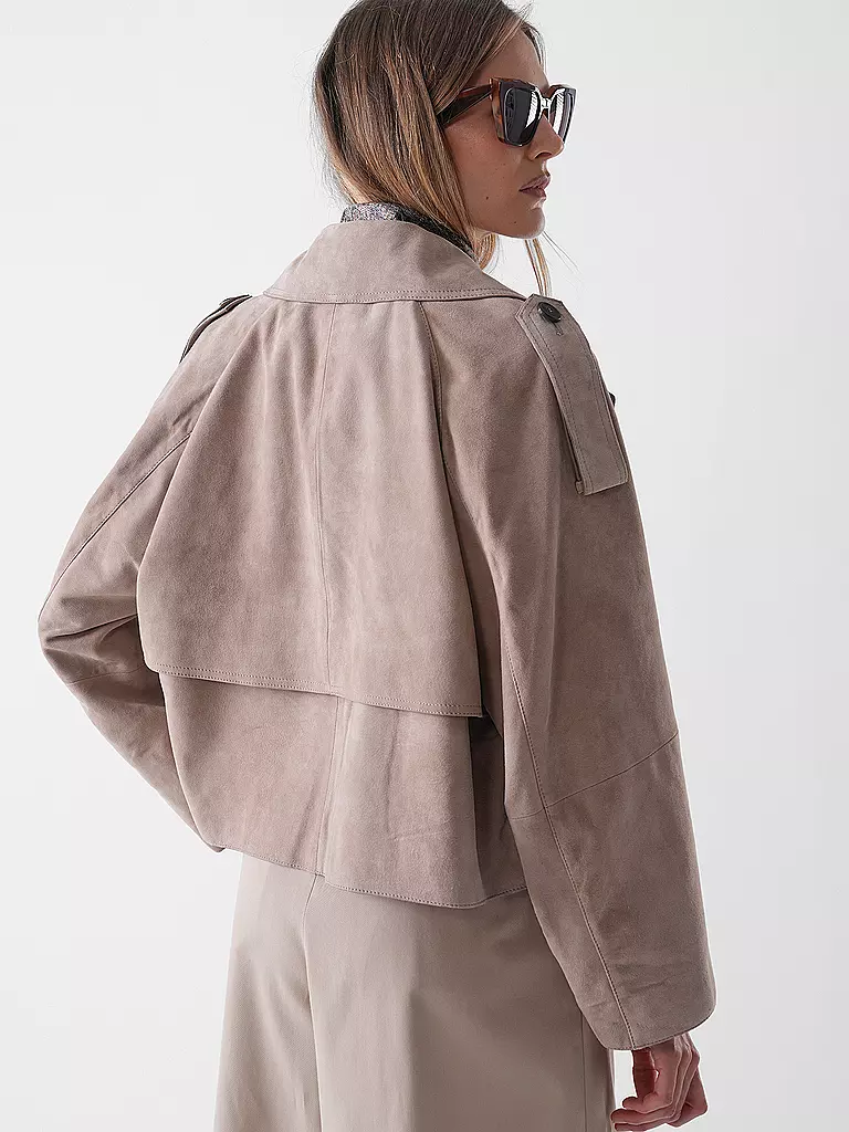 WEEKEND MAX MARA | Lederjacke MAGA | hellbraun