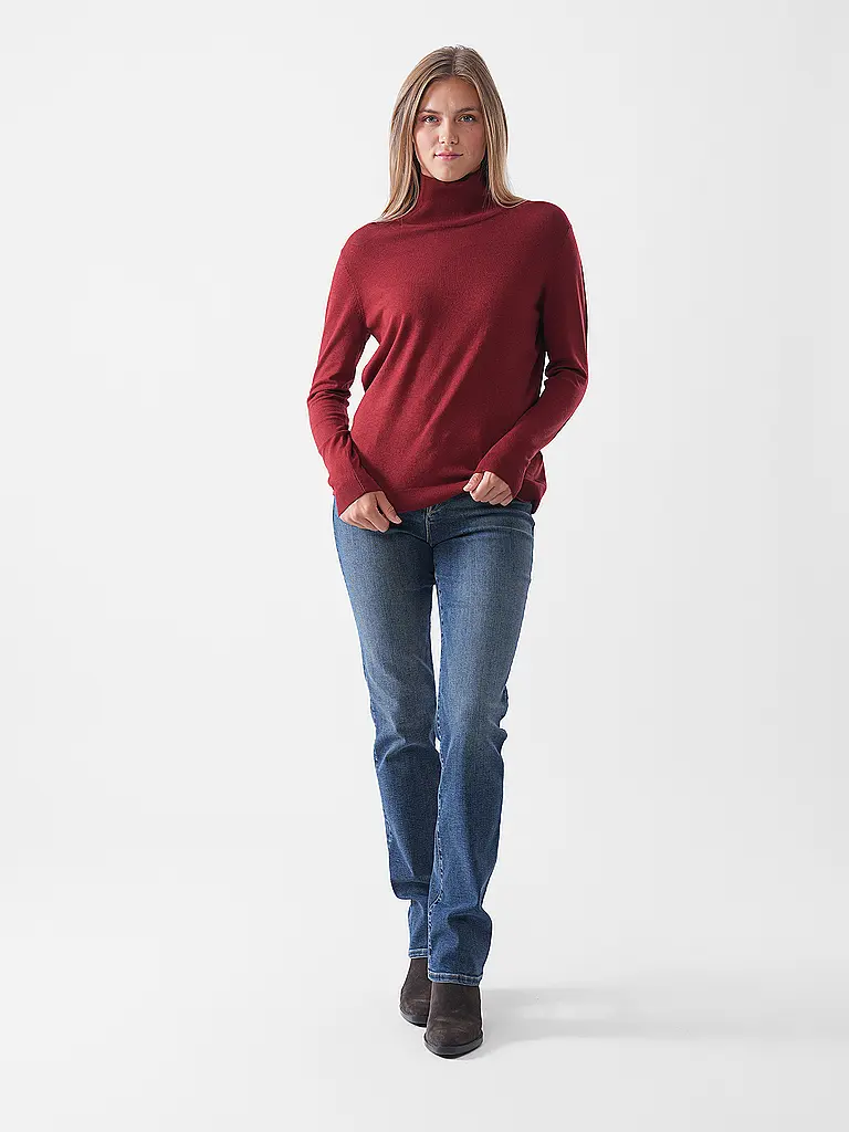 WEEKEND MAX MARA | Rollkragenpullover KIKU | dunkelrot