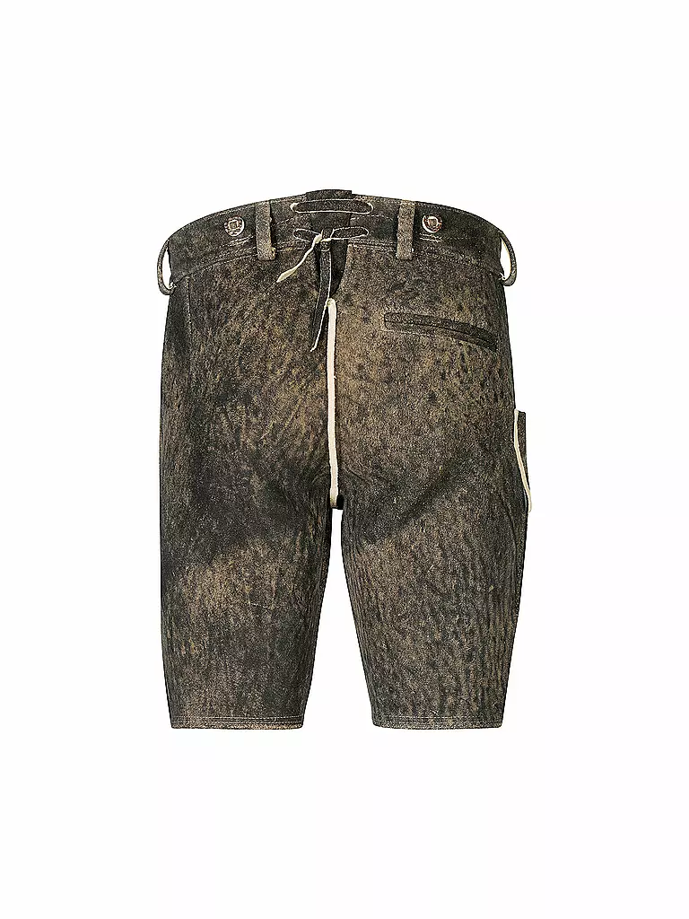 WEINBAUER | Lederhose aus Rothirschleder "Wildruf" | braun