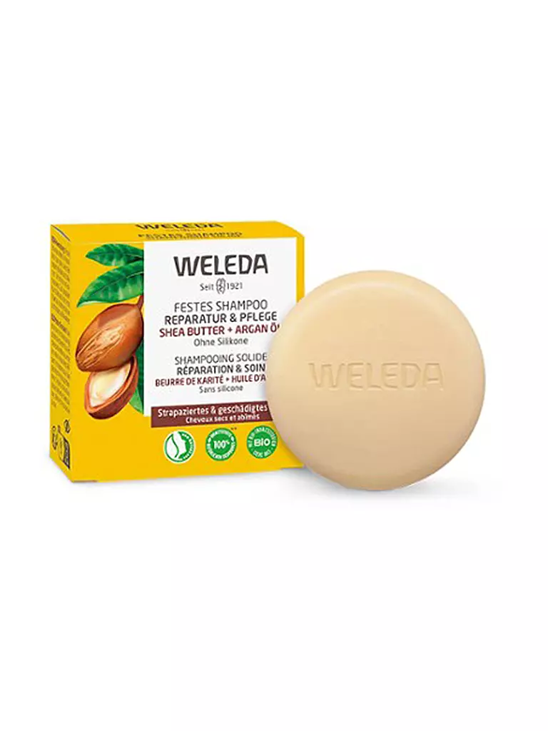 WELEDA | Festes Shampoo Reparatur und Pflege 50g | keine Farbe