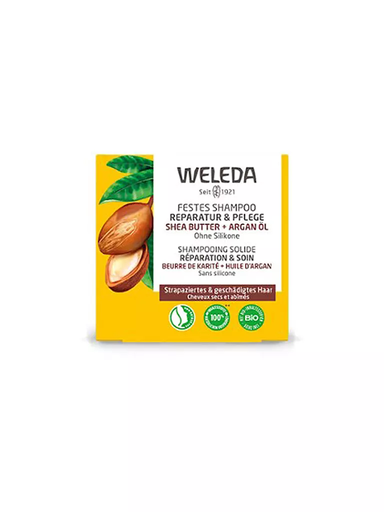 WELEDA | Festes Shampoo Reparatur und Pflege 50g | keine Farbe