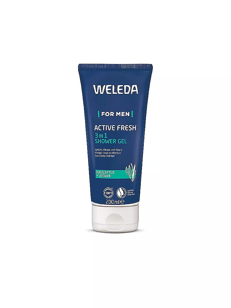 WELEDA | FOR MEN Active Fresh 3in1 Shower Gel 200ml | keine Farbe