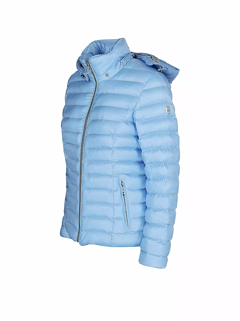 WELLENSTEYN | Leichtsteppjacke ITALY HOOD  | hellblau