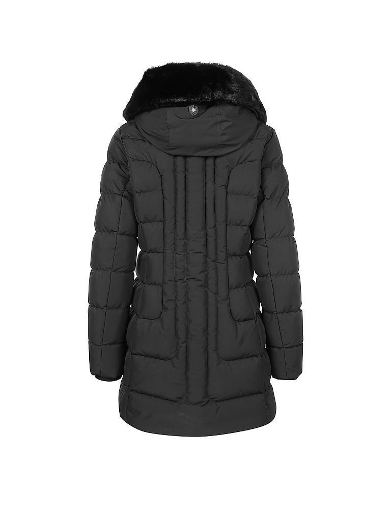 WELLENSTEYN | Steppjacke BELVITESSE LONG | schwarz