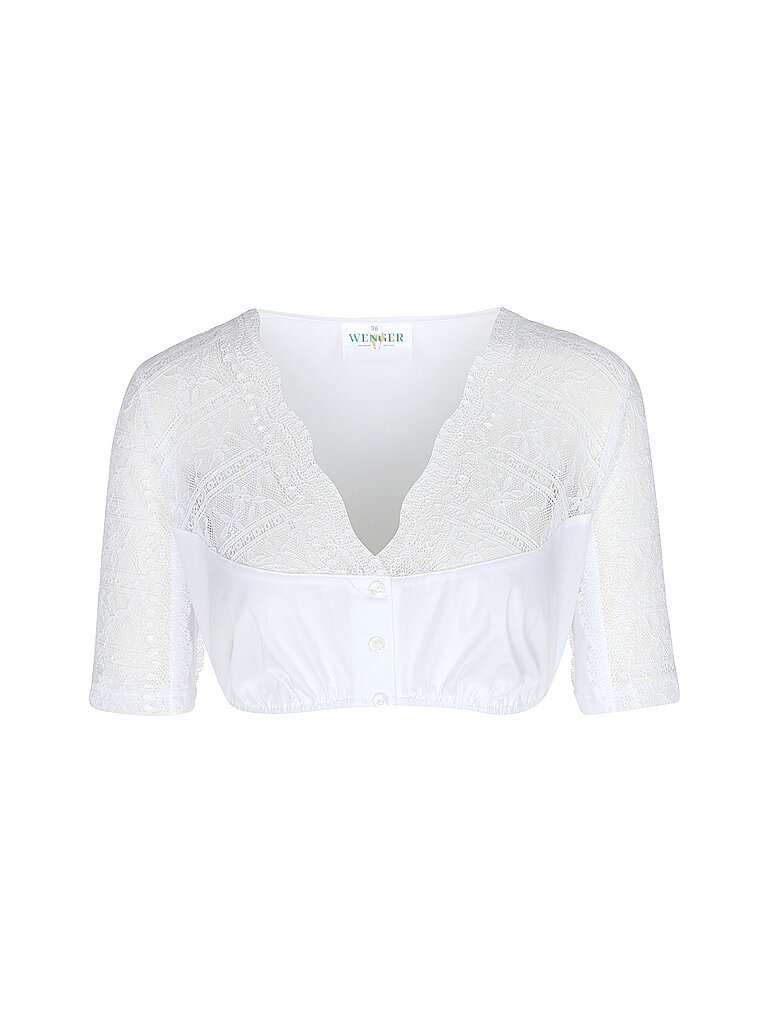 WENGER Dirndlbluse ANETTE weiss | 34