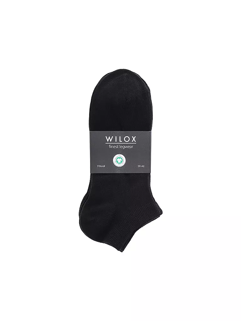 WILOX | Sneaker Socken 7er Pkg schwarz | weiss