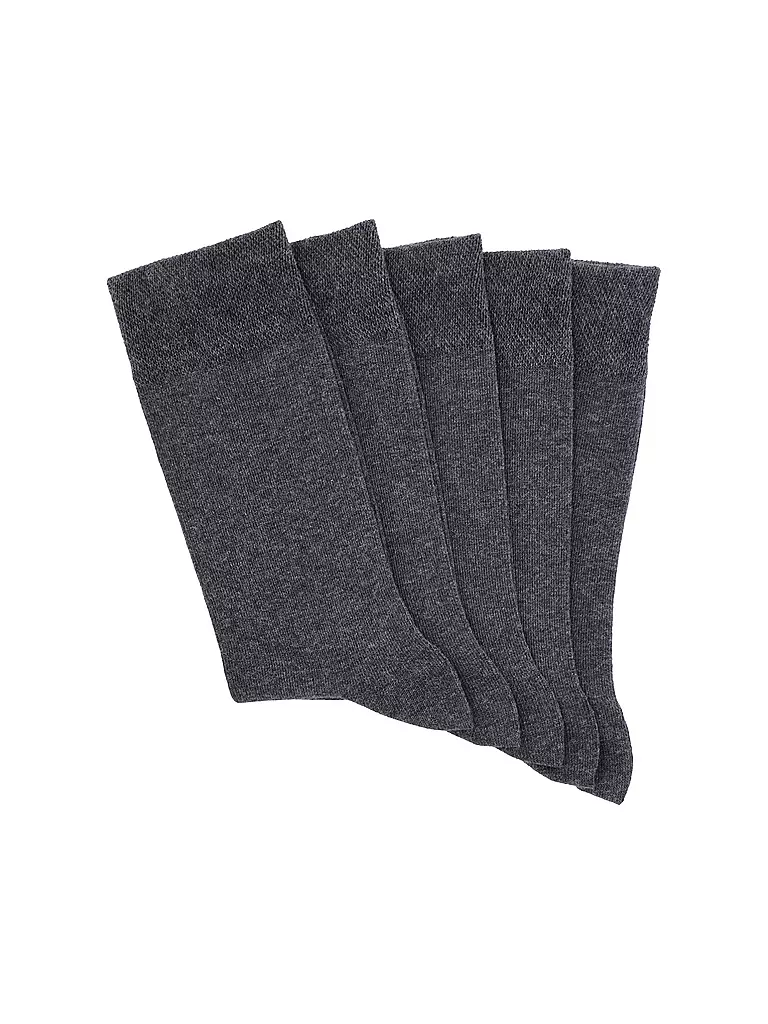WILOX | Socken 5er Pkg anthrazit melange | dunkelblau