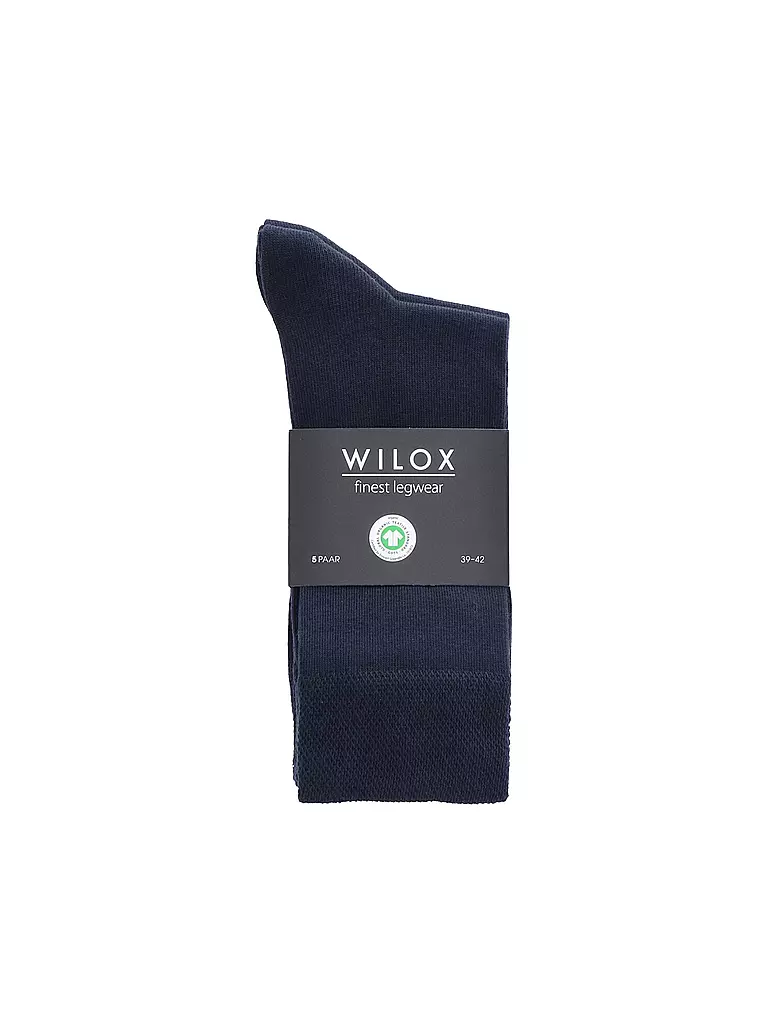 WILOX | Socken 5er Pkg dunkelblau | grau