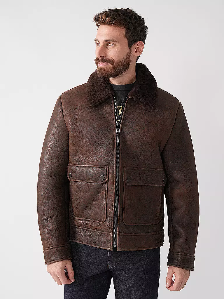WINDSOR | Lederjacke | braun