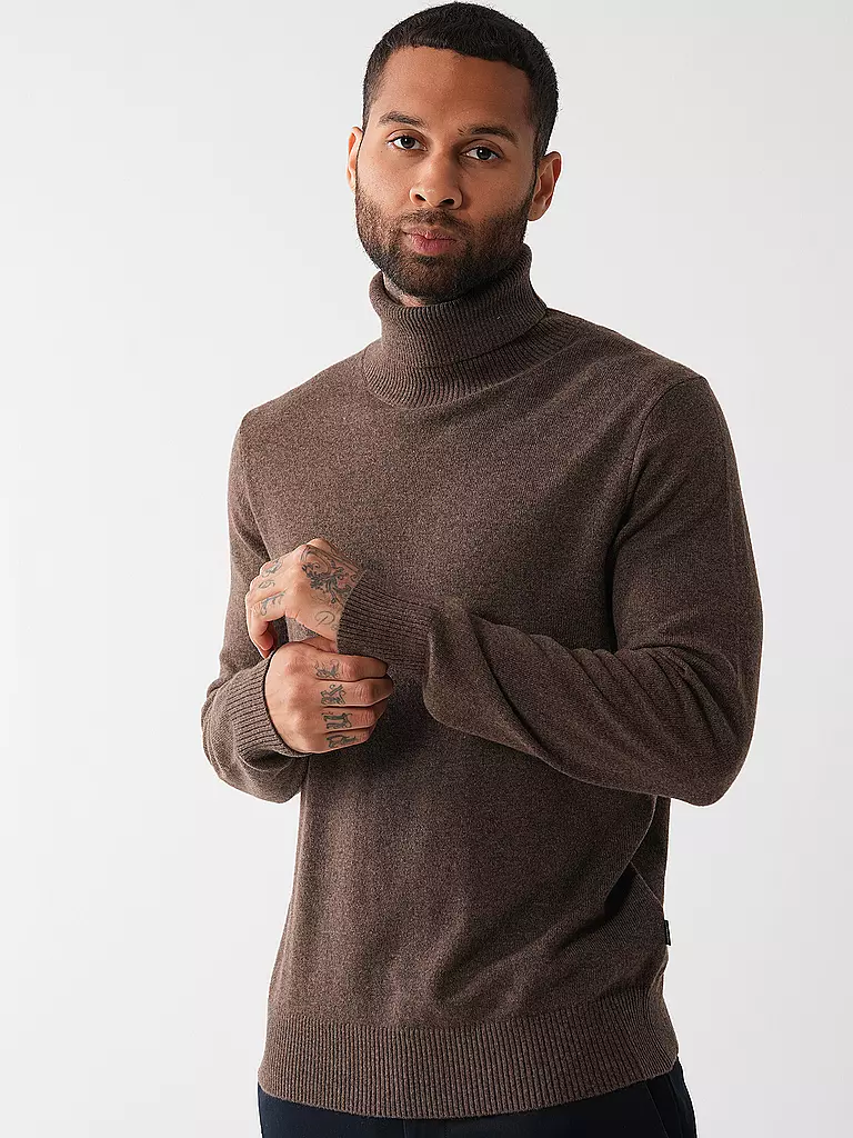 WINDSOR | Rollkragenpullover | braun