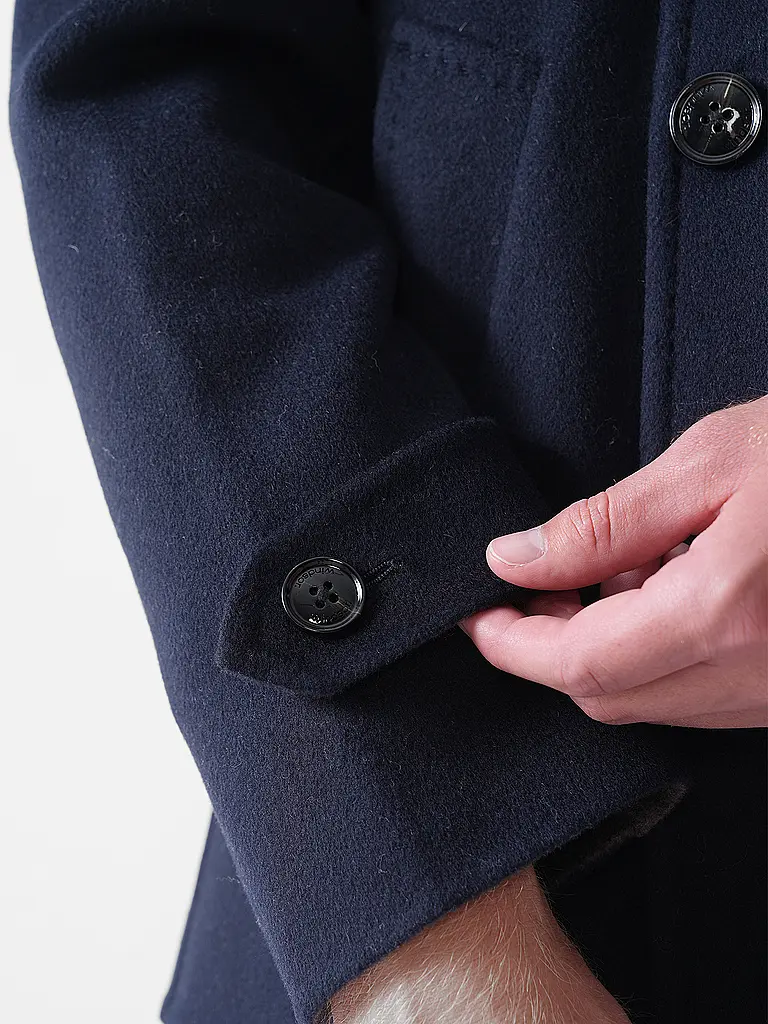WINDSOR | Wollmantel DOPPIO | dunkelblau