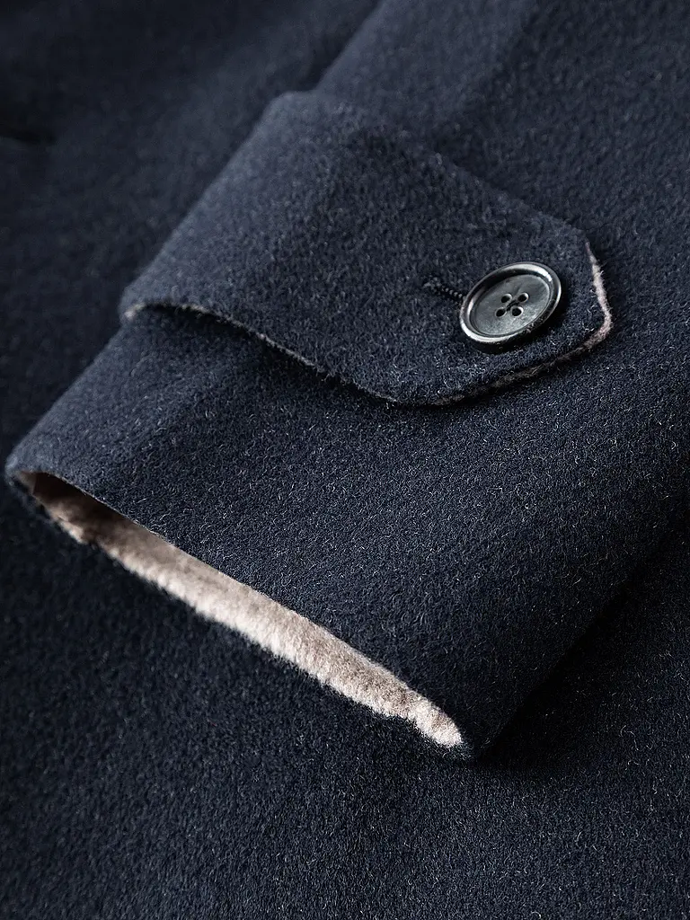 WINDSOR | Wollmantel DOPPIO | dunkelblau