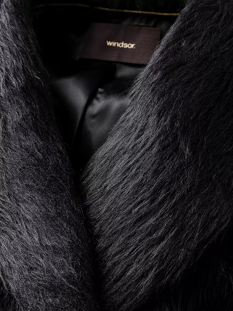 WINDSOR | Wollmantel | schwarz