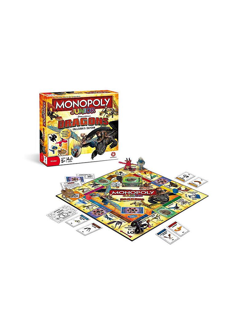 WINNING MOVES | Monopoly Junior-Dragons Collectors Edition Spiel | transparent