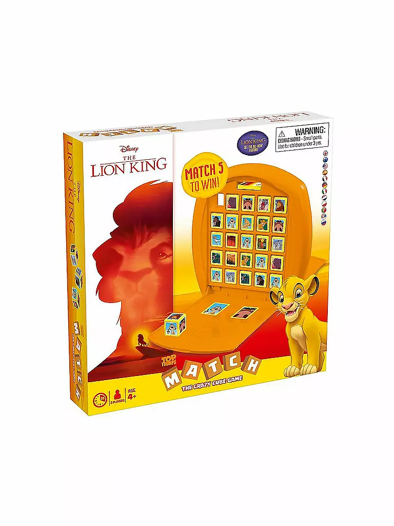 Der König Der Löwen 2019 Deutsche Synchronsprecher WINNING MOVES Top Trumps Match - Disney König der Löwen keine Farbe