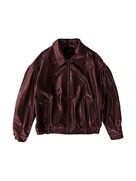 WITHBLACK | Jacke aus Lederimitat GILIAN | dunkelrot
