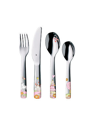 WMF | Kinder Besteck 4-teilig PRINZESSIN ANNELI Cromargan/Bunt