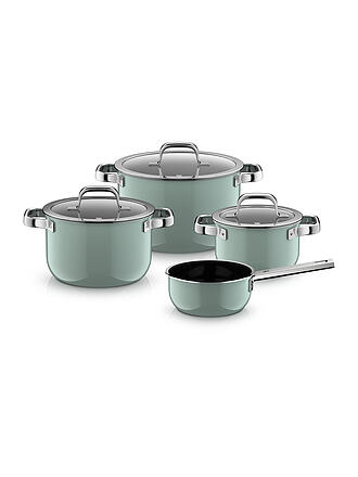 WMF | Topf Set 4-teilig Fusiontec Mineral Pro Eucalyptus Hazel