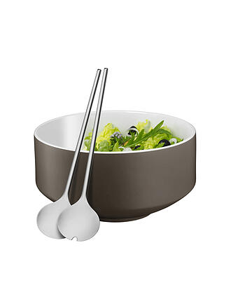 WMF | Salat Set 3-teilig MOTO Porzellan/Cromargan lavagrau
