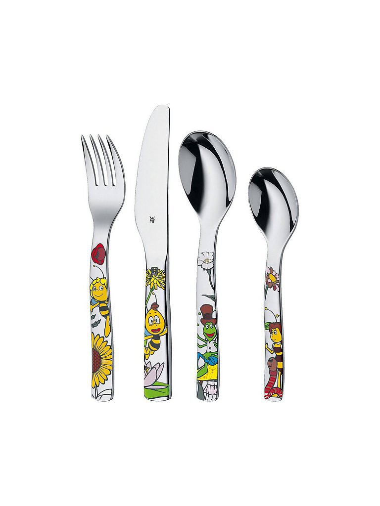 WMF Kinderbesteck-Set 4-teilig Biene Maja silber