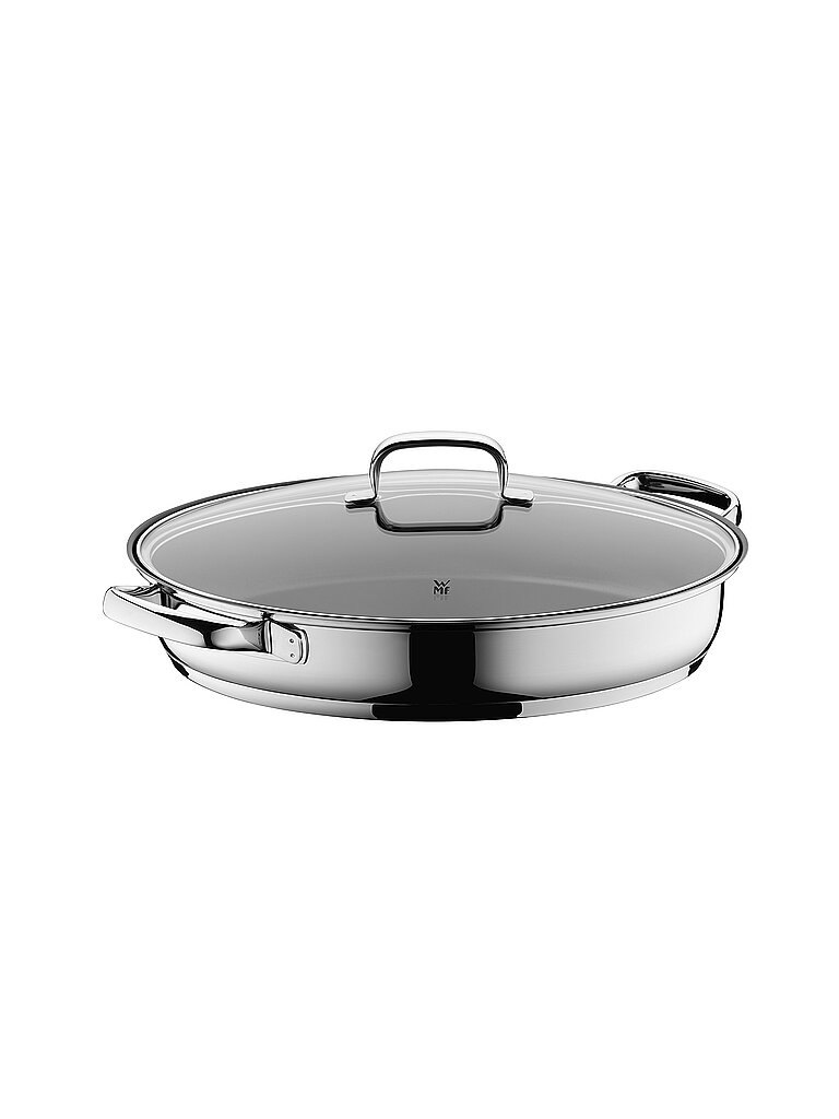 Fischpfanne Devil Cromargan® Edelstahl Rostfrei 18 10 (1-tlg) Pfanne mit Antihaftbeschichtung oval Induktion schwarz|silberfarben