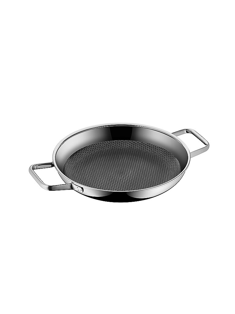 WMF Profi Resist Servier-/ Bratpfanne 28 cm Induktion, Mehrschichtmaterial beschichtet, Wabenstruktur, Edelstahlgriff, backofenfest