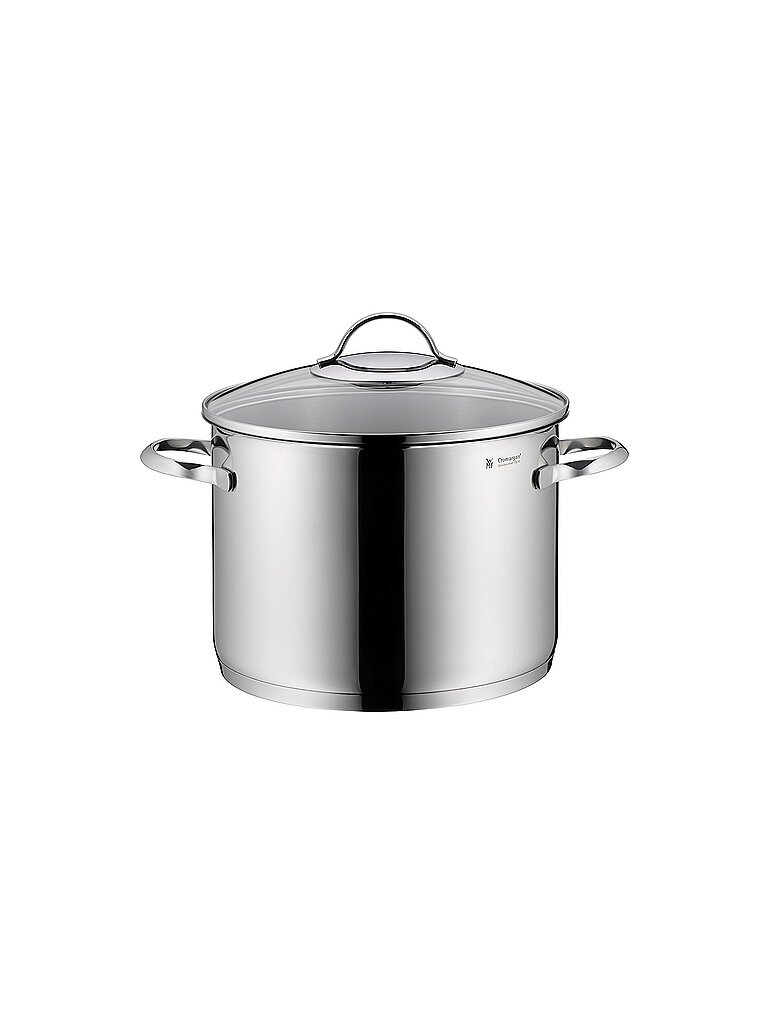 WMF Provence Plus Suppentopf 24 cm, 8,8 l – großer Kochtopf für Induktion aus Cromargan Edelstahl poliert mit Glasdeckel, unbeschichtet, backofengeeignet, rostfrei, spülmaschinenfest und langlebig