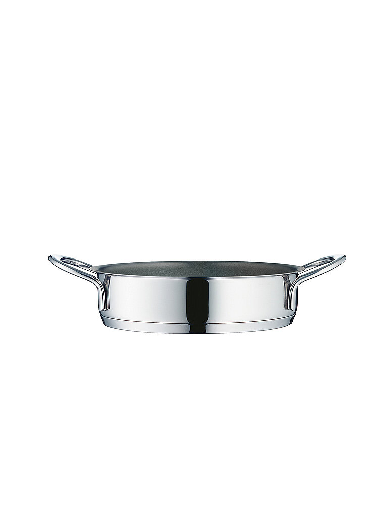 WMF Mini Servier-/ Bratpfanne beschichtet, klein 18 cm, Cromargan Edelstahl poliert, Induktion, stapelbar, ideal für kleine Portionen oder Singlehaushalte