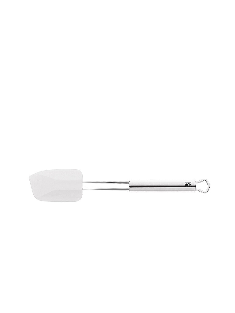 WMF Profi Plus Teigschaber Silikon 26 x 5,5 cm, Cromargan Edelstahl teilmattiert, Silikon, spülmaschinengeeignet, hitzebeständig bis 200°C, weiß