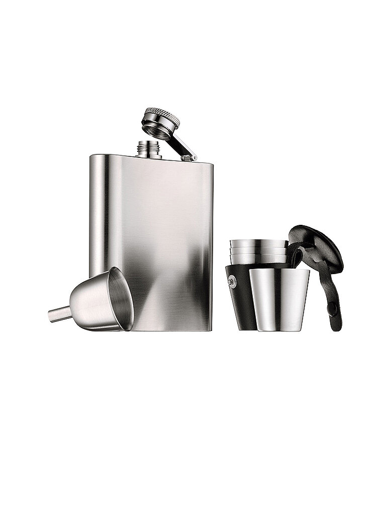 WMF Manhattan Flachmann-Set 6tlg Cromargan silber