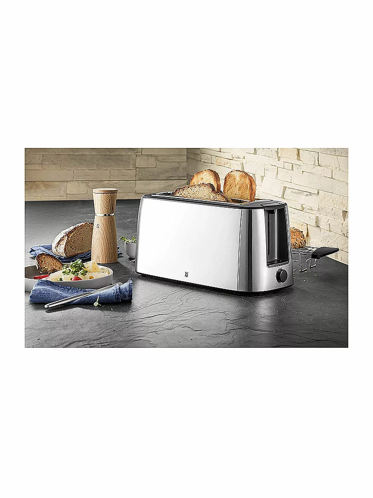 WMF Bueno Pro 61.3022.5008 Toaster 6 Schwarz, Edelstahl