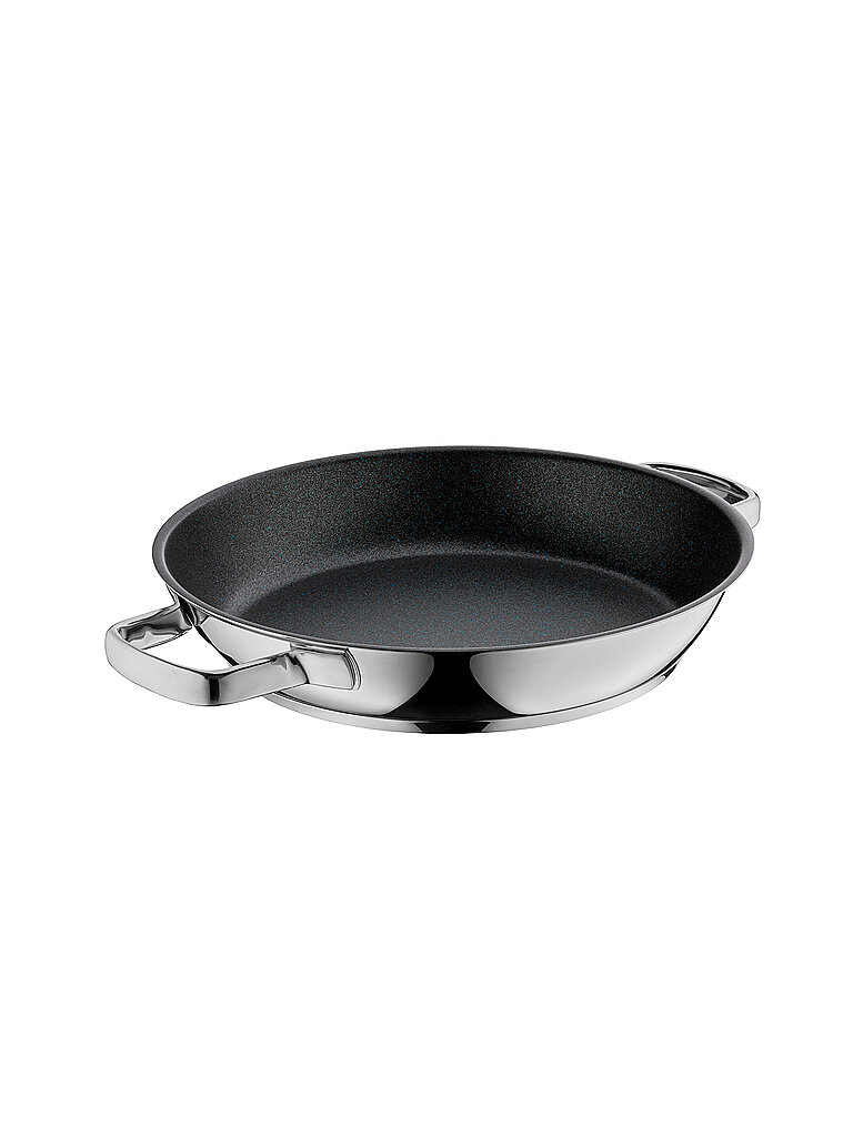 WMF Permadur Advance Servier-/ Bratpfanne 28 cm Induktion, Edelstahlpfanne, Servierpfanne Cromargan Edelstahl beschichtet, backofenfest