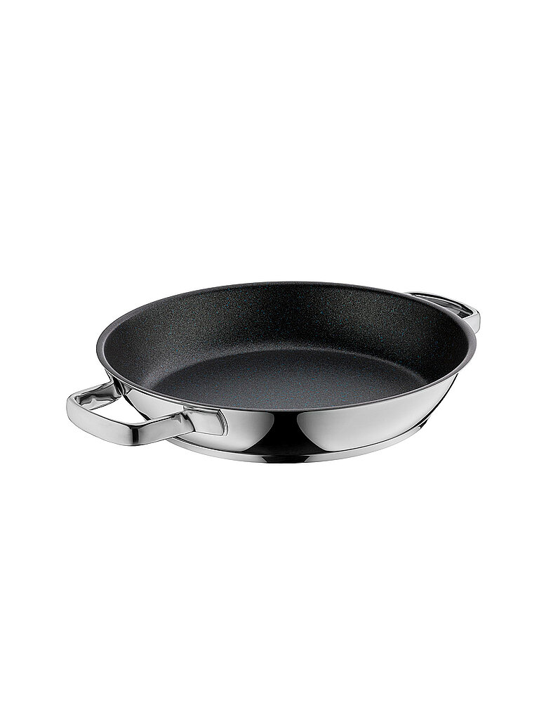 WMF Permadur Advance Servier-/ Bratpfanne Induktion 32 cm, Edelstahlpfanne, Cromargan Edelstahl beschichtet, backofenfest