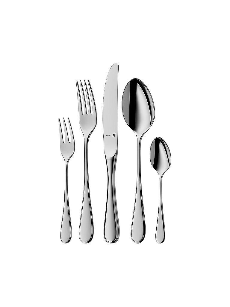 WMF Kent Plus Besteck Set 12 Personen, 66 teilig, 60 Teile mit Servierbesteck, Hohlheftmesser, Cromargan protect poliert, kratzbeständig, spülmaschinenfest