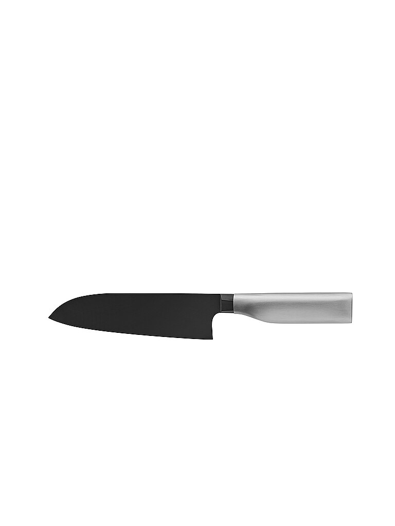 WMF Ultimate Black Santoku Messer 32 cm, Made in Germany, Küchenmesser, Diamond Cut, Klinge 18,5 cm, sicherer Fingerschutz, ergonomischer Griff