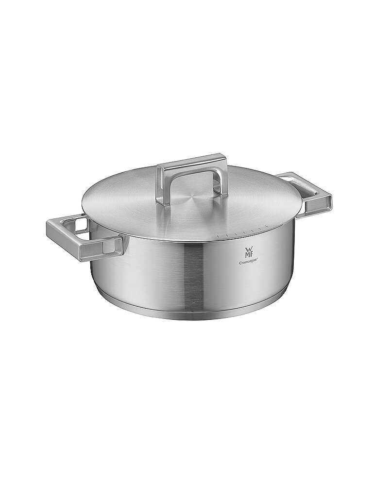 WMF Bratentopf mit Deckel ULTIMATE COOL 24cm Cromargan silber