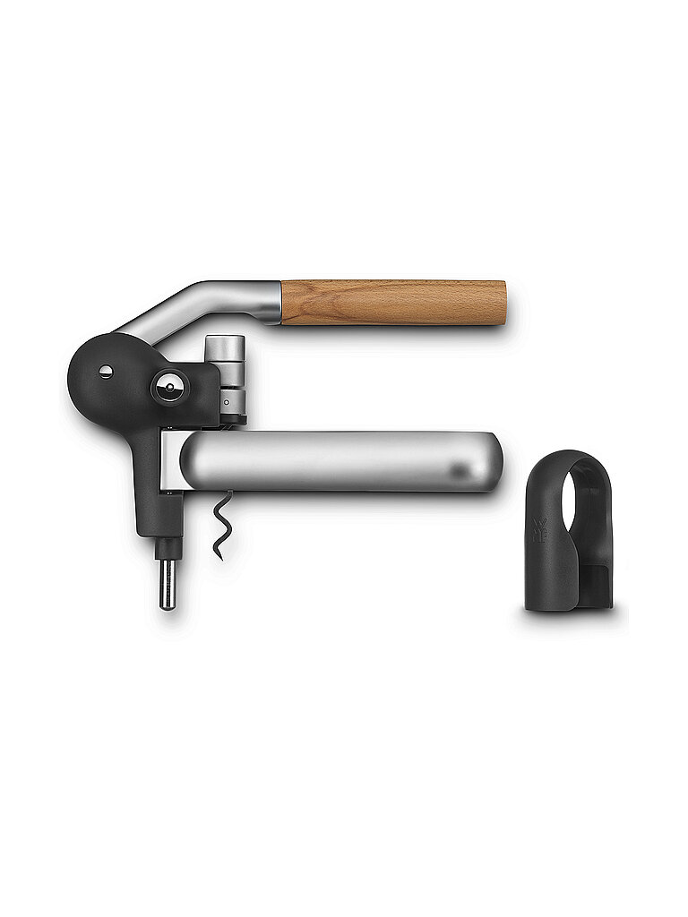 WMF Hebelkorkenzieher mit Folienschneider BARIC  Silber/Schwarz silber
