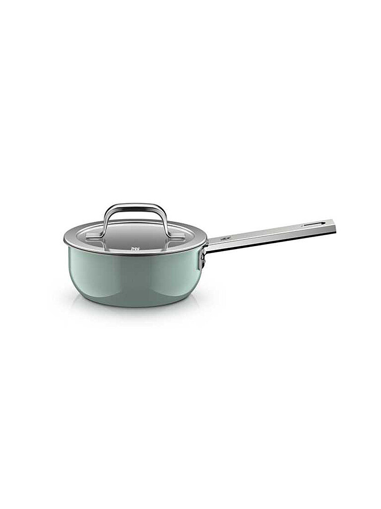 WMF Stielkasserolle mit Deckel FUSIONTEC MINERAL PRO 16cm  Eucalyptus Haze hellgrün
