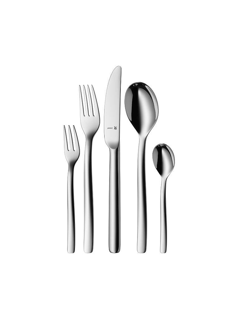 WMF | Besteck-Set 30-teilig Atic Cromargan protect mit Monobloc-Messer | silber