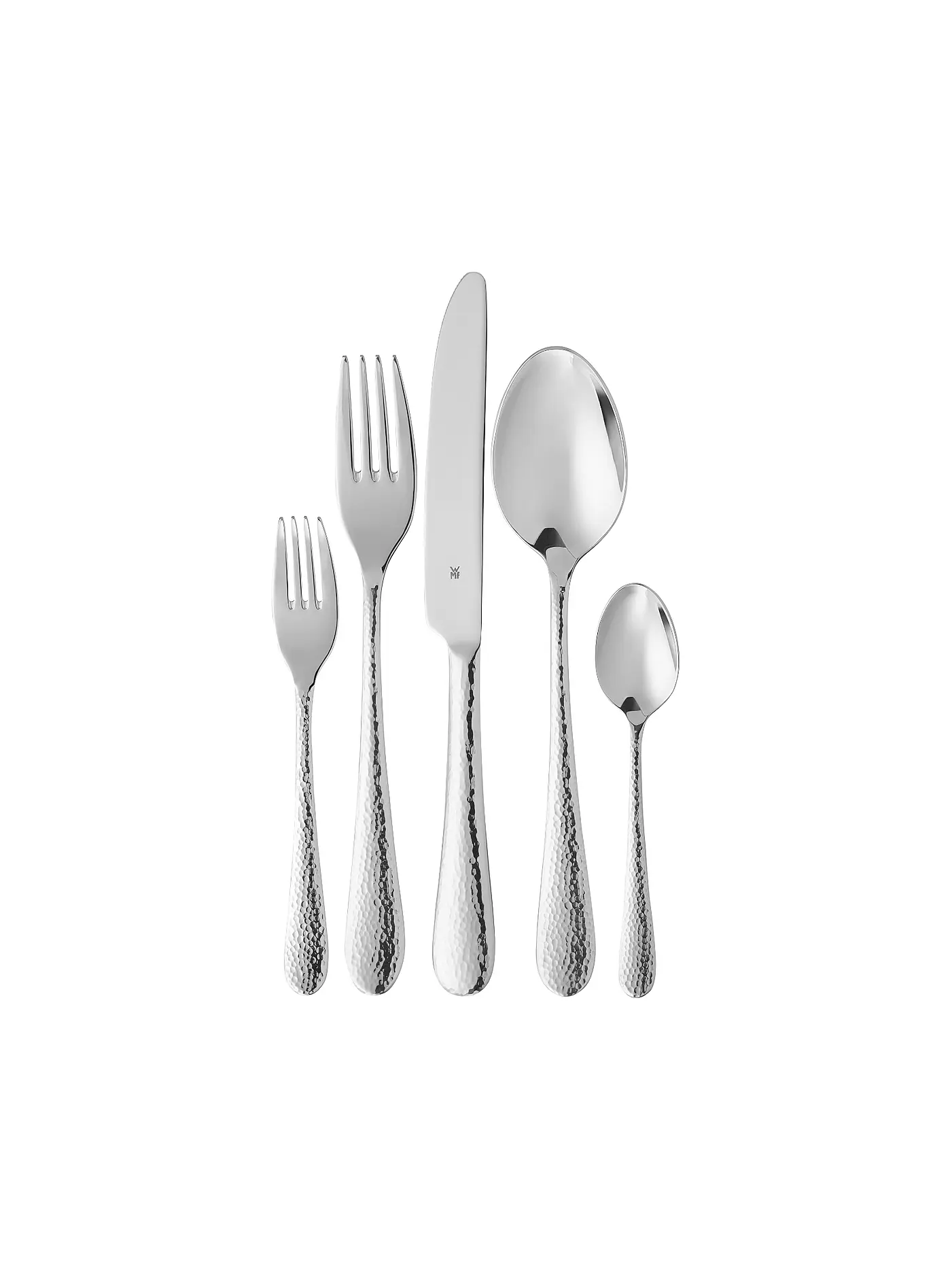 WMF | Besteckset SITELLO 60-tlg. Cromargan Gehämmert | silber